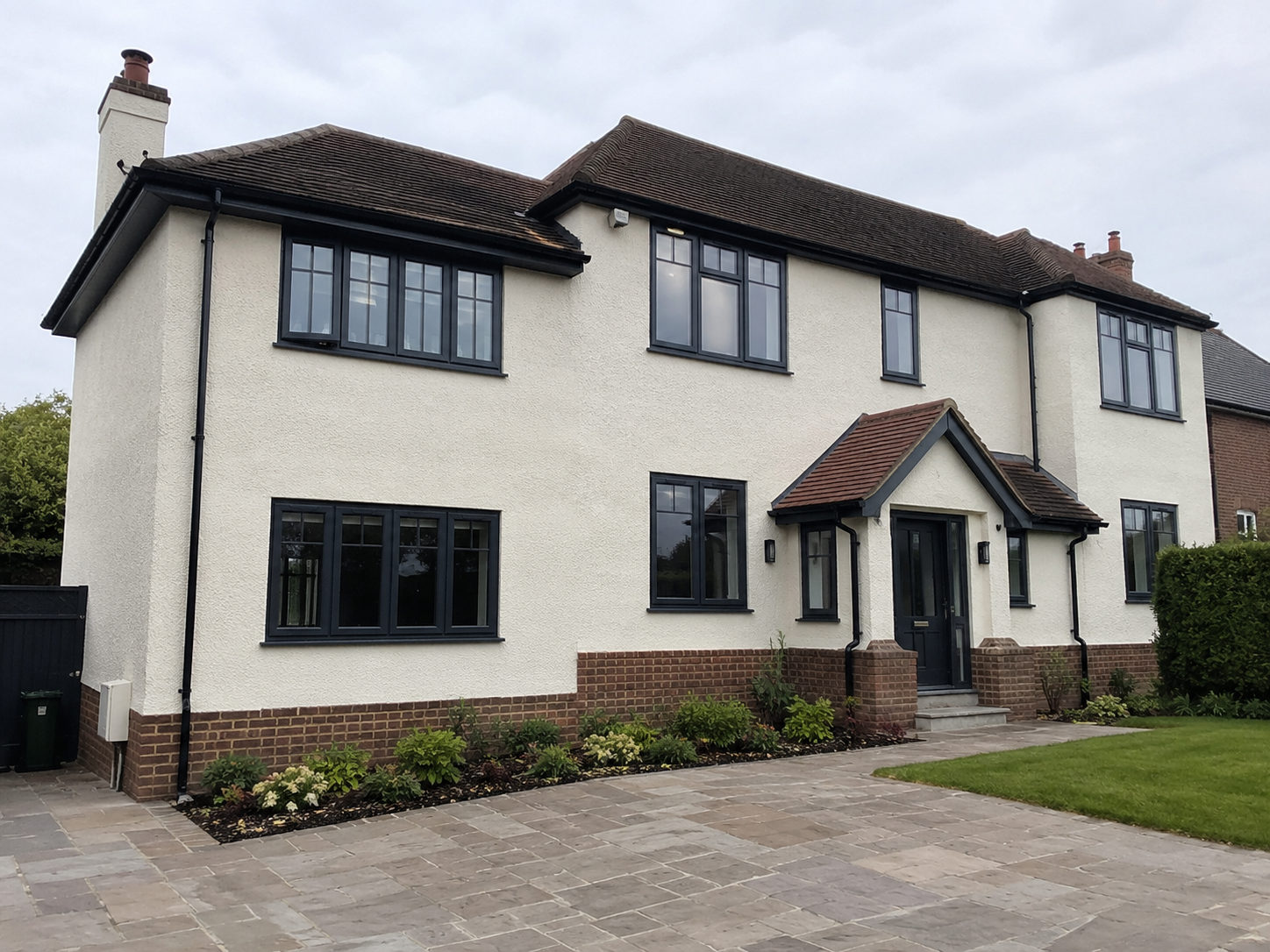 grey casement windows fitted by Lion Guard