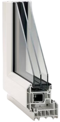 Energy efficient multi chamber uPVC casement window profile