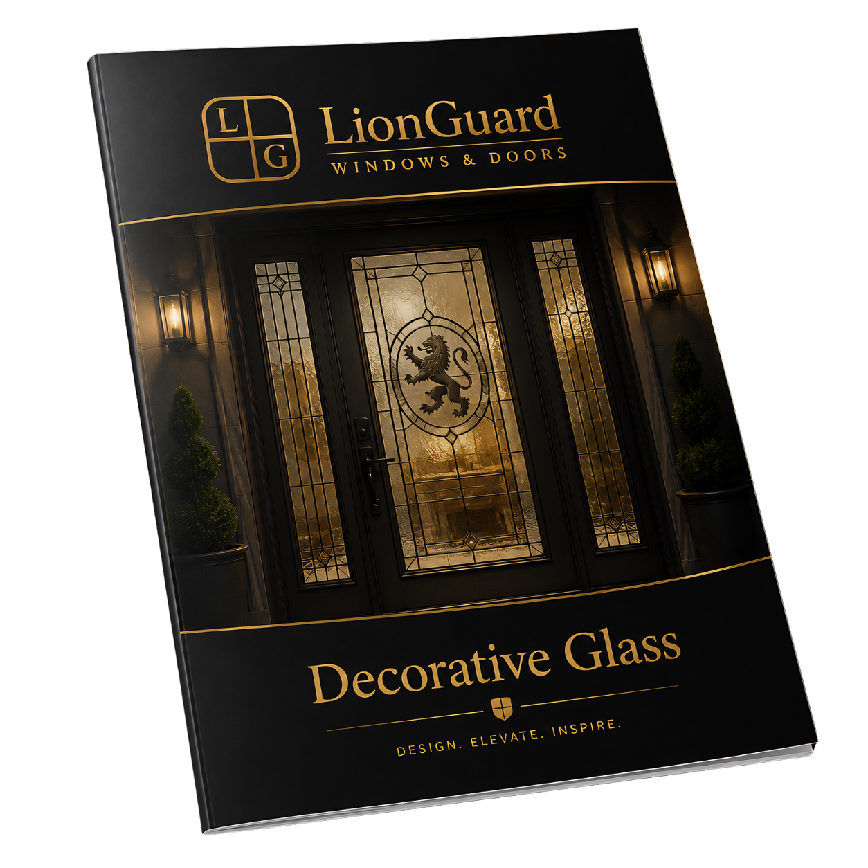 Decorative glass brochure for front doors, side panels and entrance glazing in Carmarthenshire and Swansea